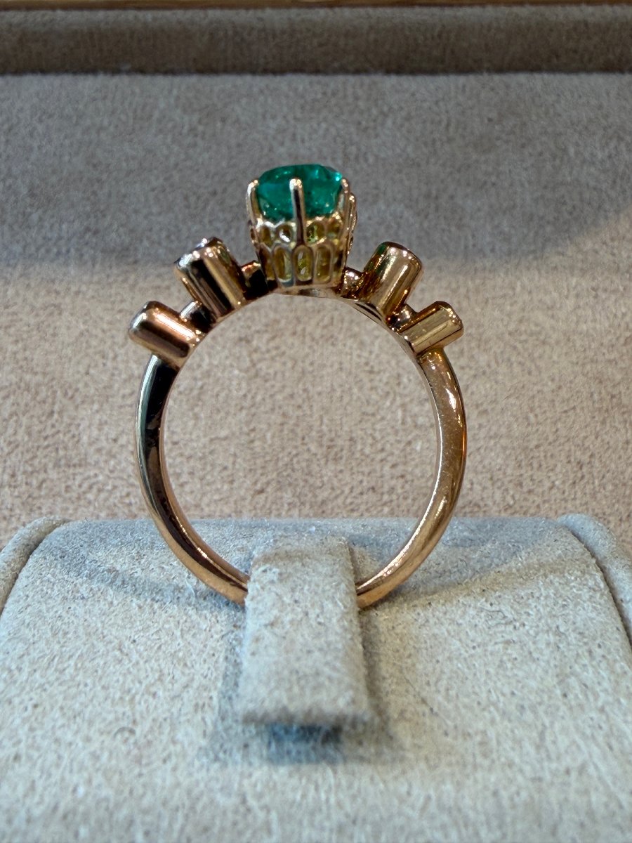 "you & Me" Emerald And Diamond Ring-photo-2