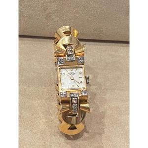 Lady's Gold Tank Style Watch