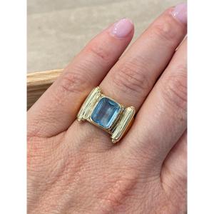 Modernist Topaz Ring