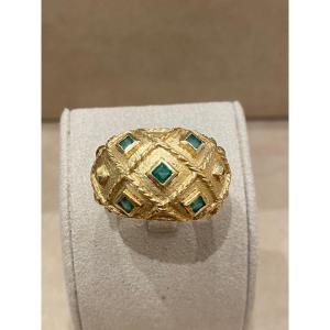 Emerald Band Ring