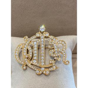 Dior, Broche Haute Couture Monogramée