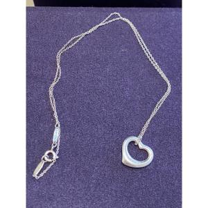 Tiffany & Co Par Elsa Peretti (1940-2021), Collier "open Heart"