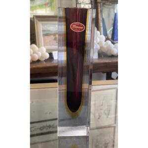 Murano, Murano Crystal “sommerso” Vase 