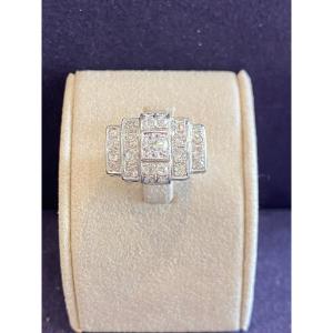Art Deco Platinum & Diamond Ring