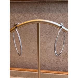 Messika, Gatsby Creoles White Gold & Diamonds