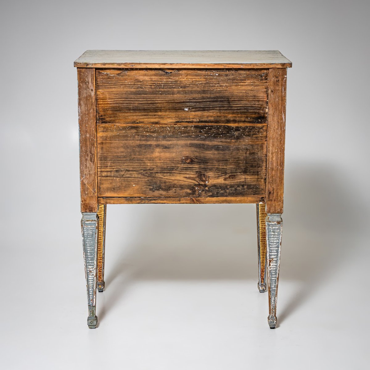 Hand-painted Louis XVI Chest Of Drawers With Gilt Accents, Late 18th Century-photo-7