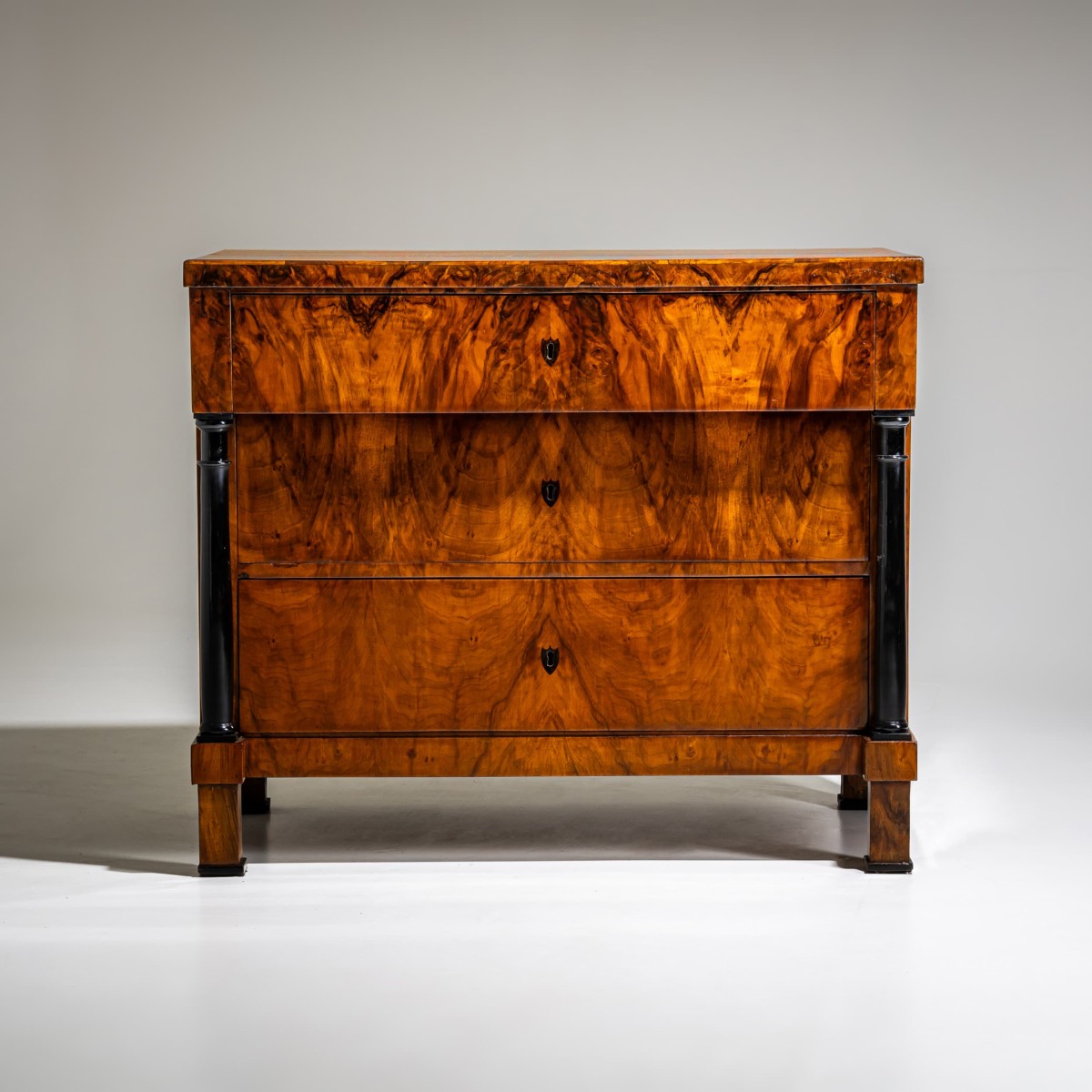 Biedermeier Walnut Chest Of Drawers, German, Circa 1820
