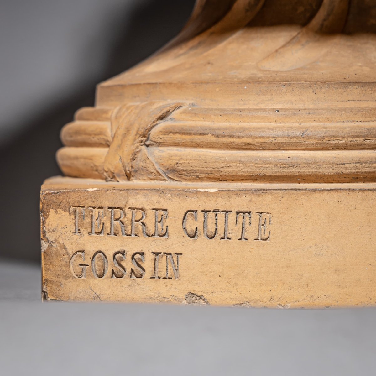 Paire d'amphores en terre cuite par Gossin, France, XIXe siècle-photo-8