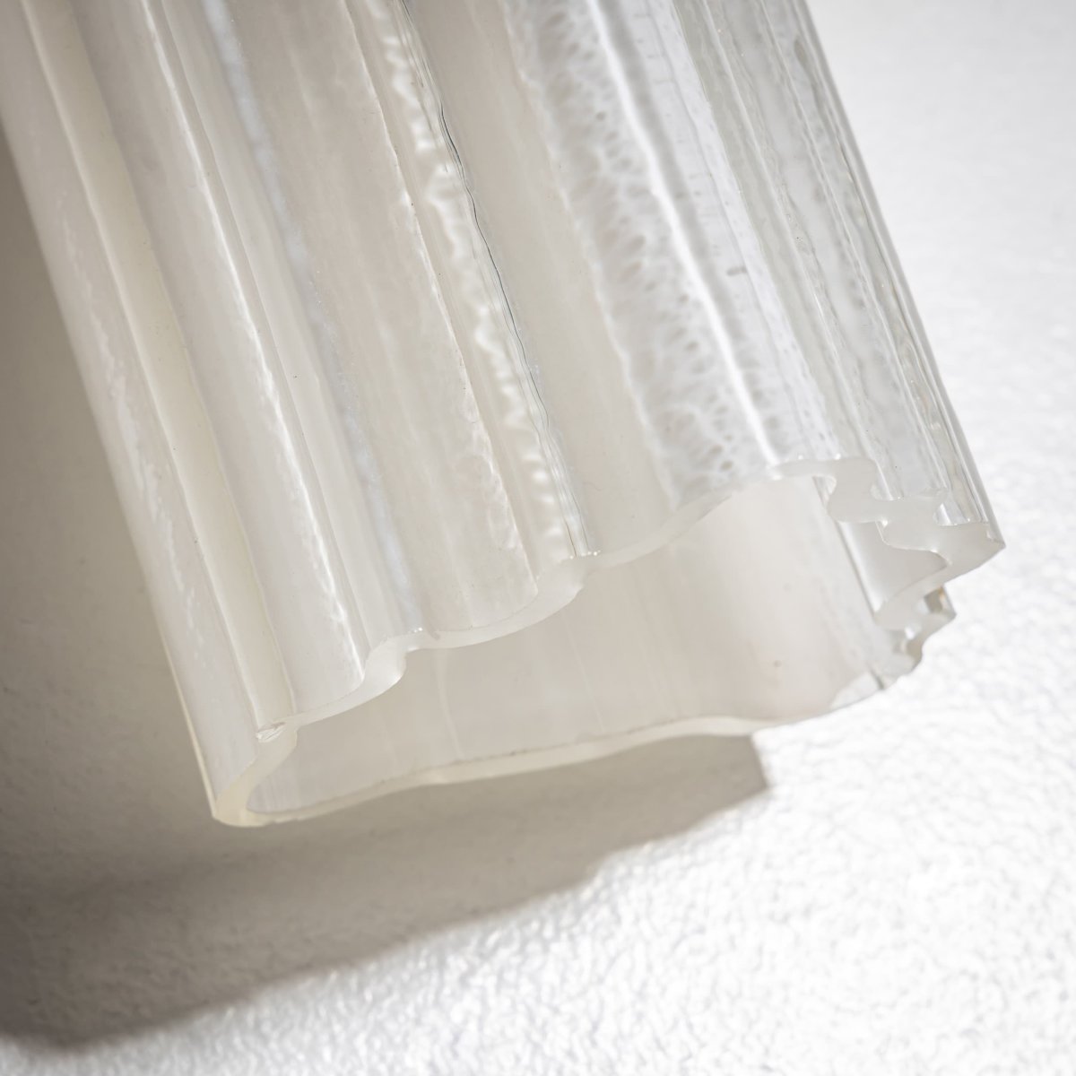 Paire d'appliques murales en verre glacé, Italie, milieu du XXe siècle-photo-7