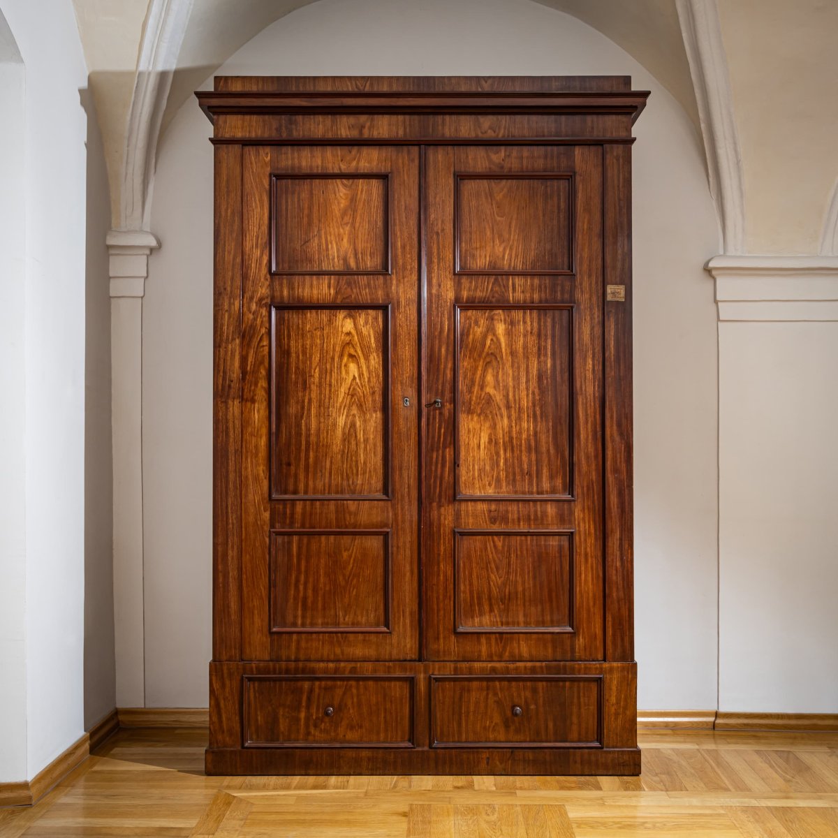 Armoire Biedermeier, attribuée à G. L. E. Laves, Hanovre, années 1820-1840-photo-3