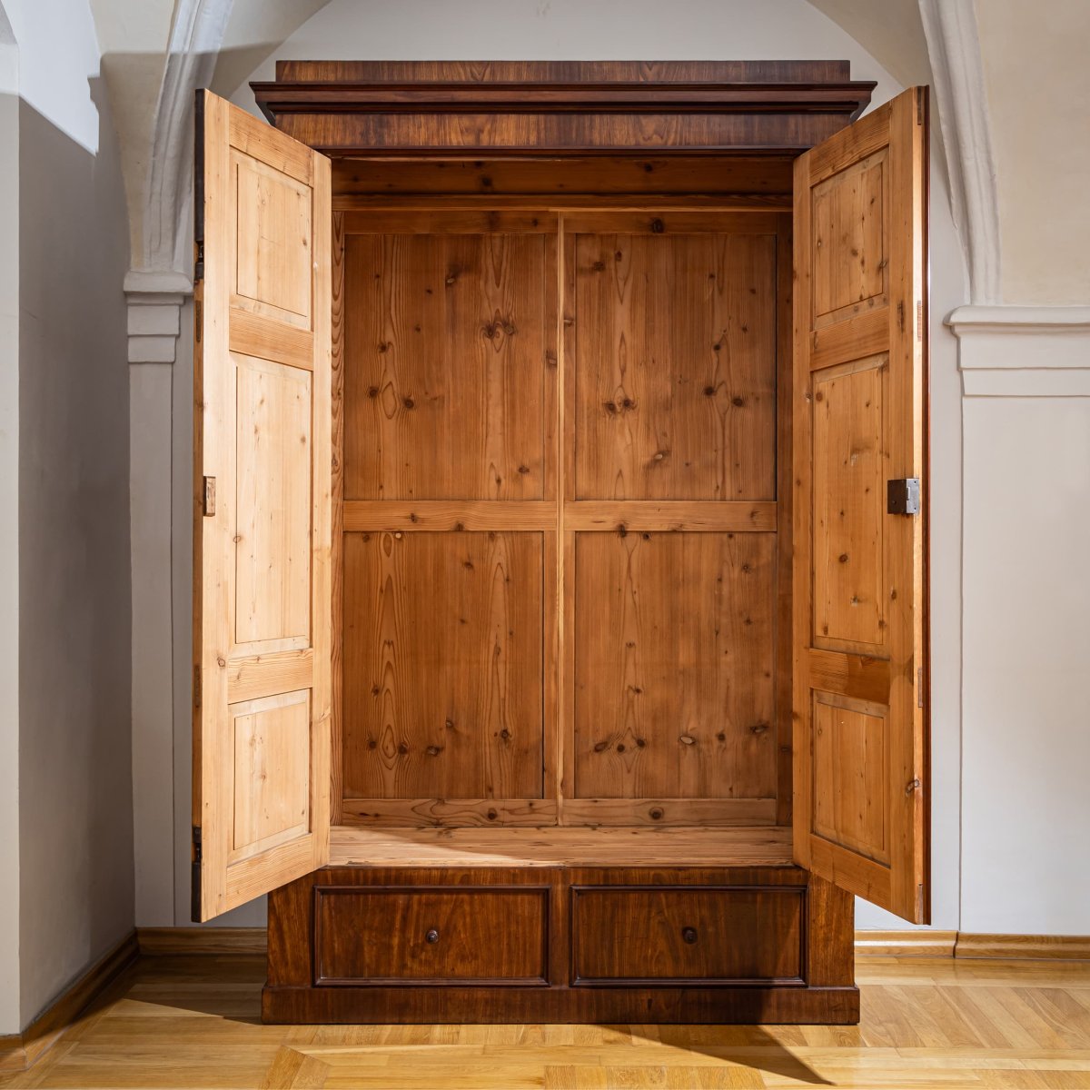 Armoire Biedermeier, attribuée à G. L. E. Laves, Hanovre, années 1820-1840-photo-4