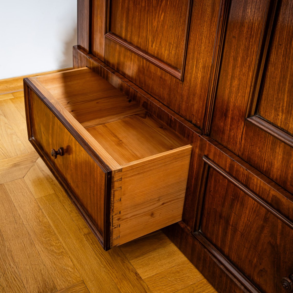 Armoire Biedermeier, attribuée à G. L. E. Laves, Hanovre, années 1820-1840-photo-7