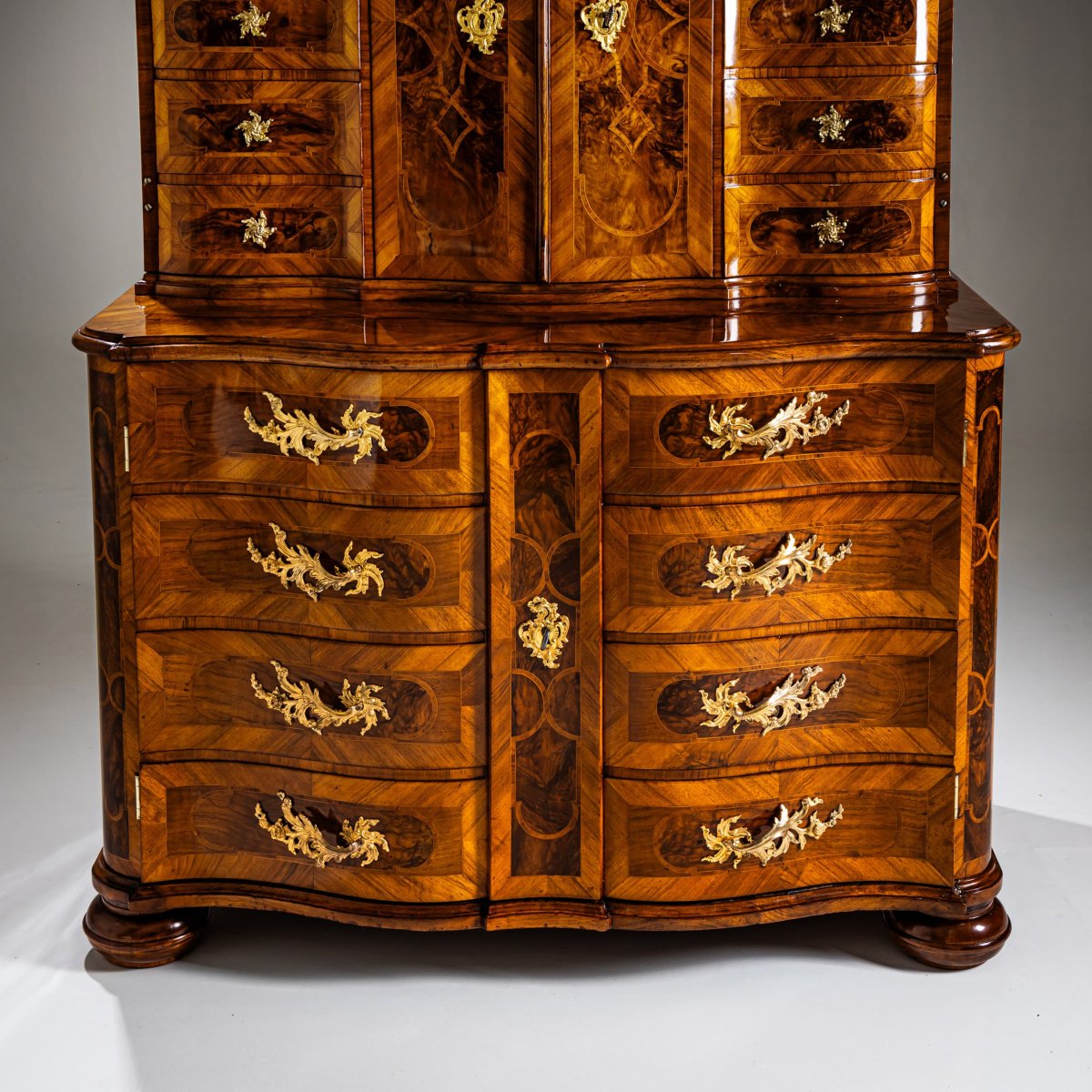 Baroque Trompe-l'oeil Cabinet, South Germany, Mid-18th Century-photo-4
