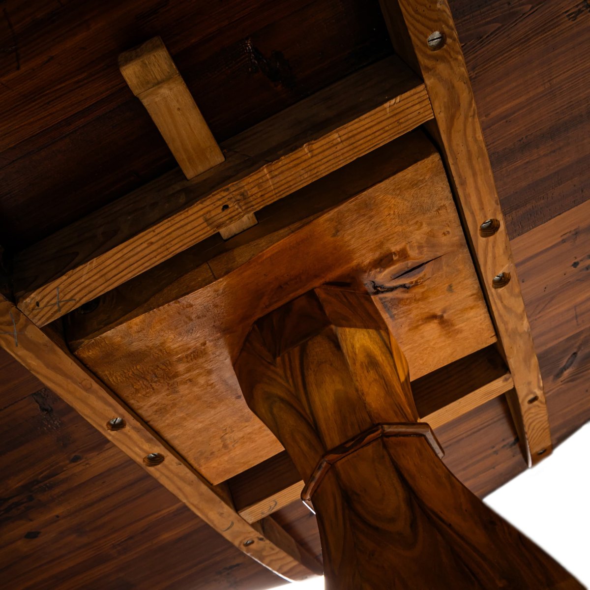 Table de salon Biedermeier raffinée, Allemagne, vers 1820-photo-4