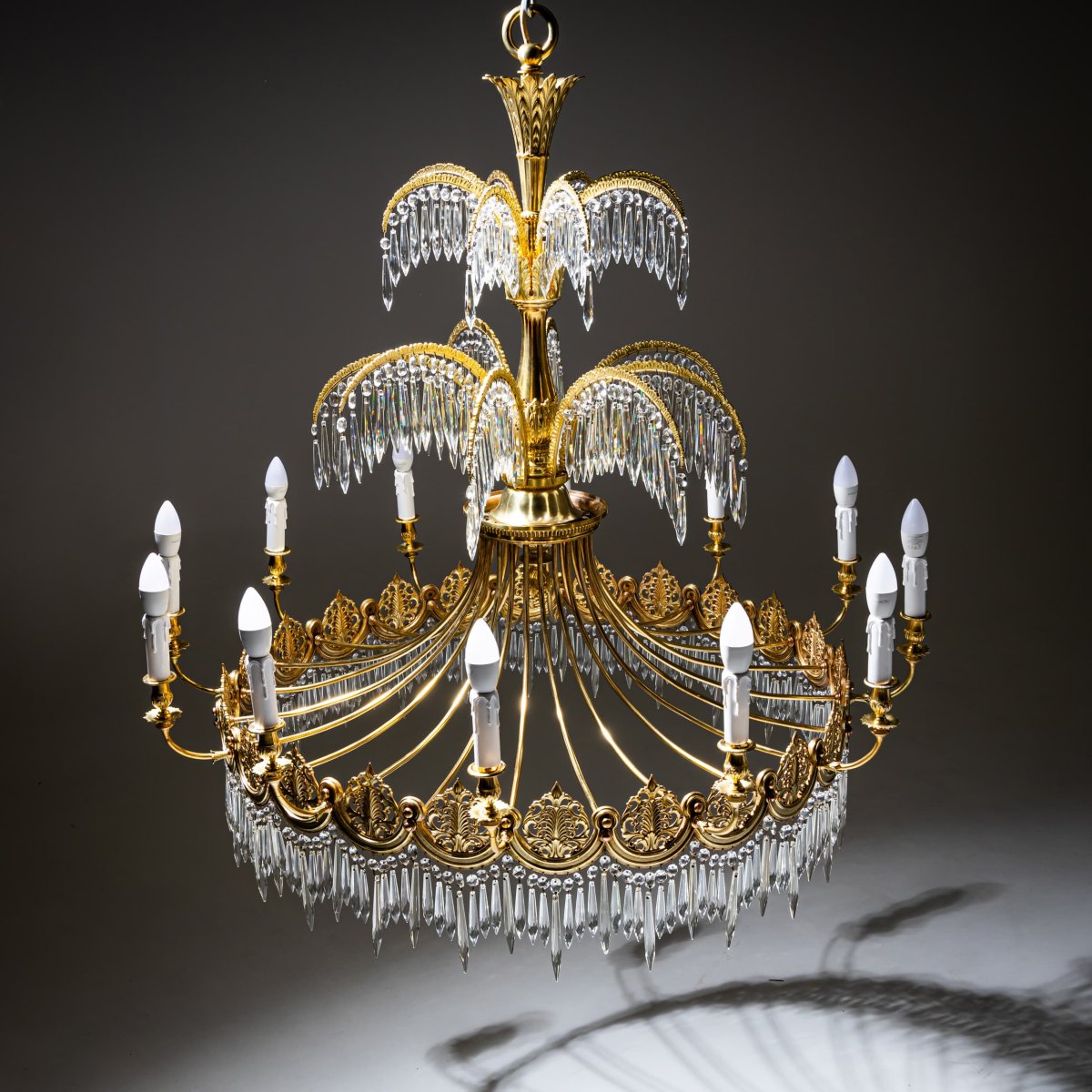 Empire Style Chandelier After Schinkel, Probably Berlin, Early 20th Century-photo-2