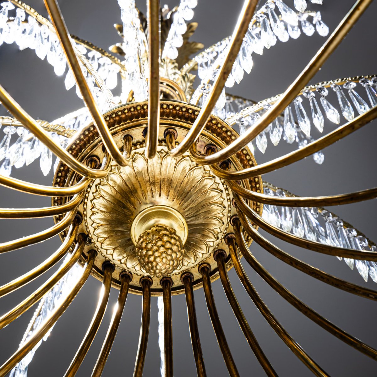 Empire Style Chandelier After Schinkel, Probably Berlin, Early 20th Century-photo-6