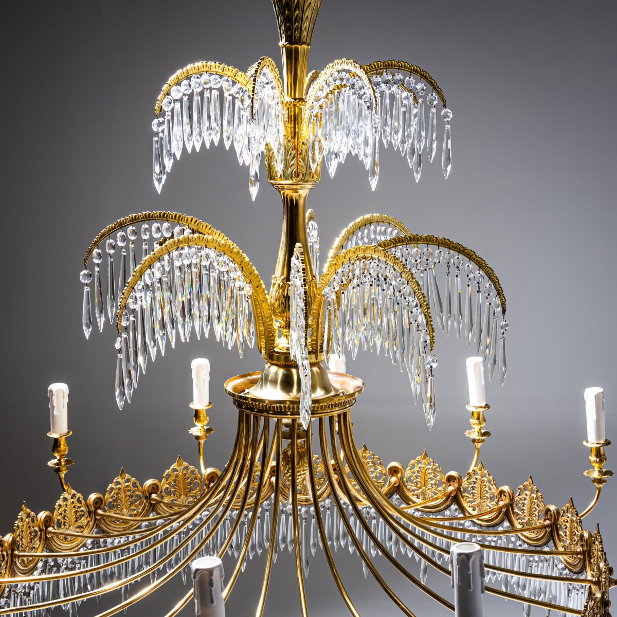 Empire Style Chandelier After Schinkel, Probably Berlin, Early 20th Century-photo-8