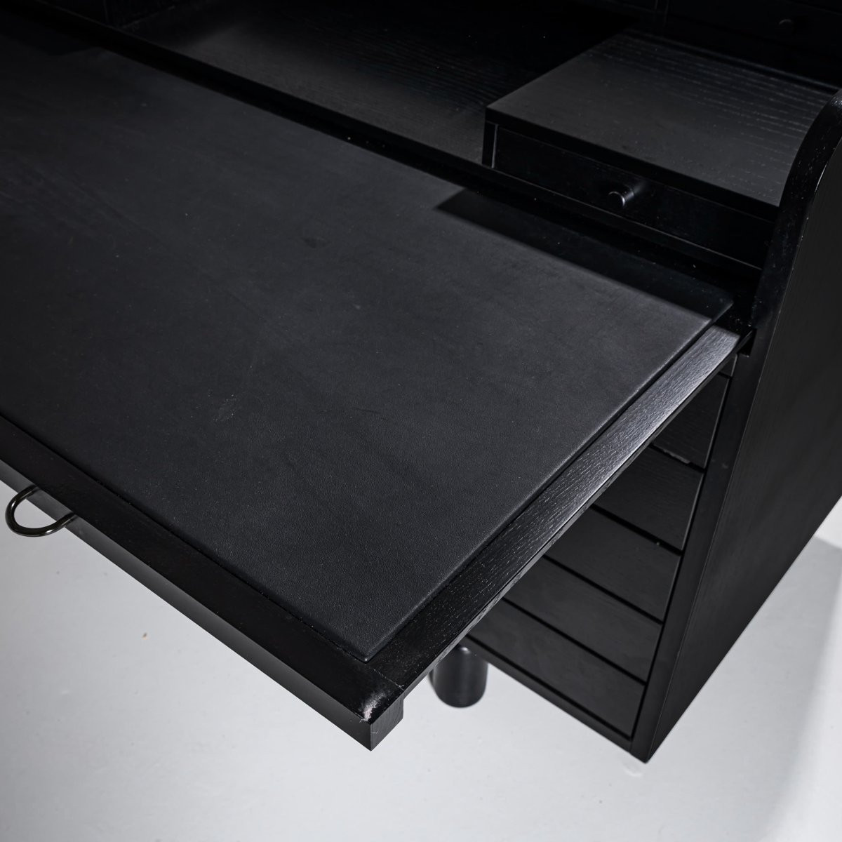 Bureau noir par Gianfranco Frattini pour Bernini, Italie, années 1960-photo-5