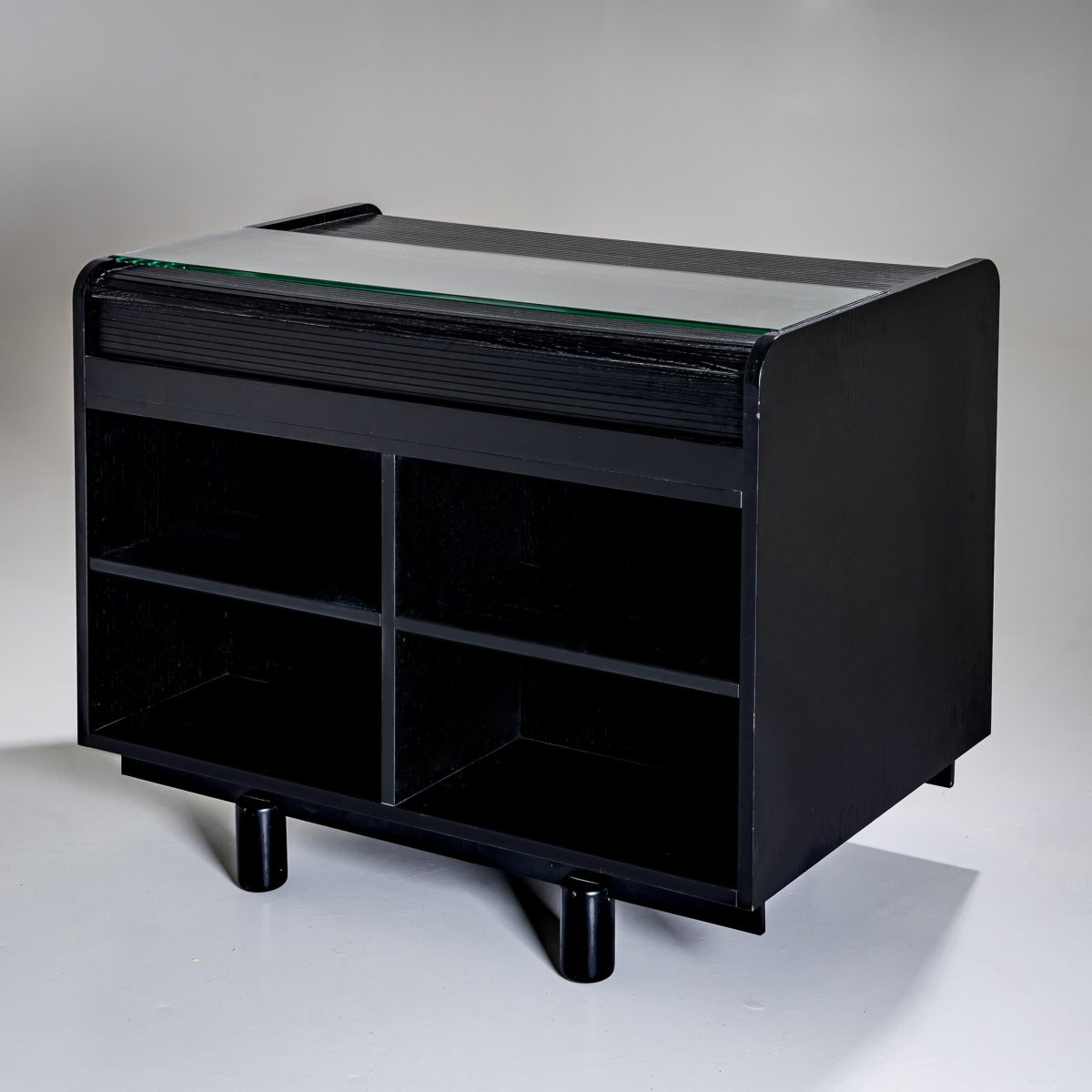 Bureau noir par Gianfranco Frattini pour Bernini, Italie, années 1960-photo-8
