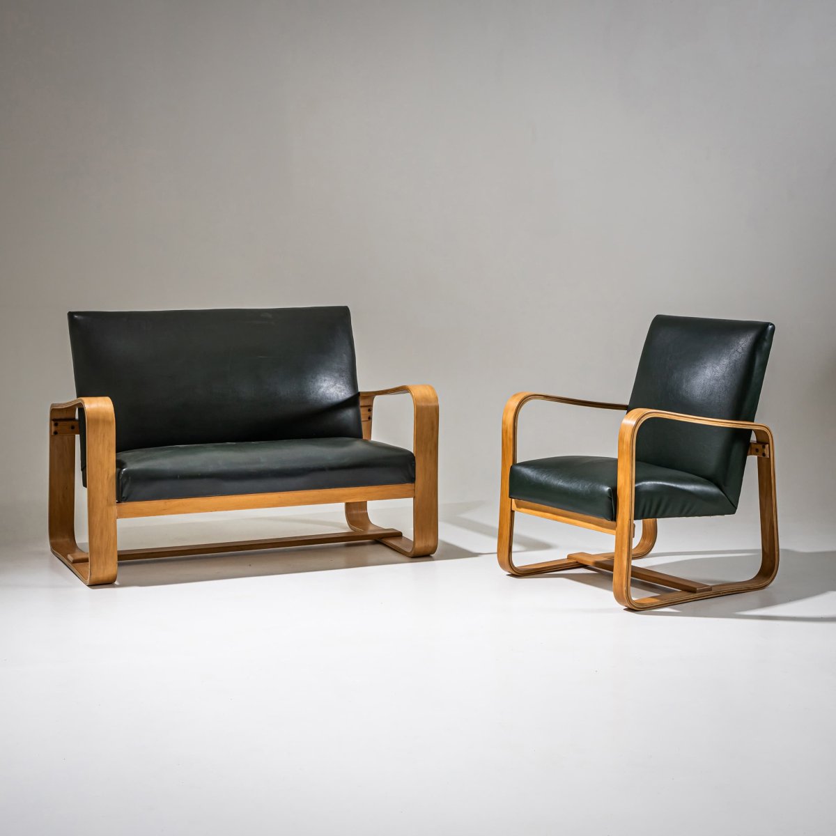 Ensemble de sièges par Giuseppe Pagano Pogatschnig (Italie, 1896-1945), années 1940-photo-4
