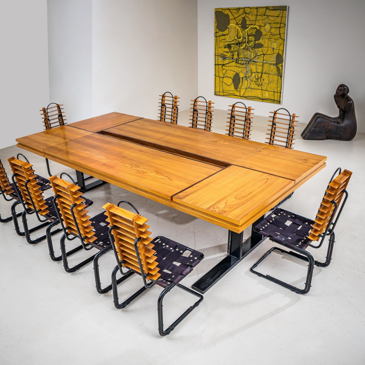 Conference Table With Ten Chairs, Rome, 1960s