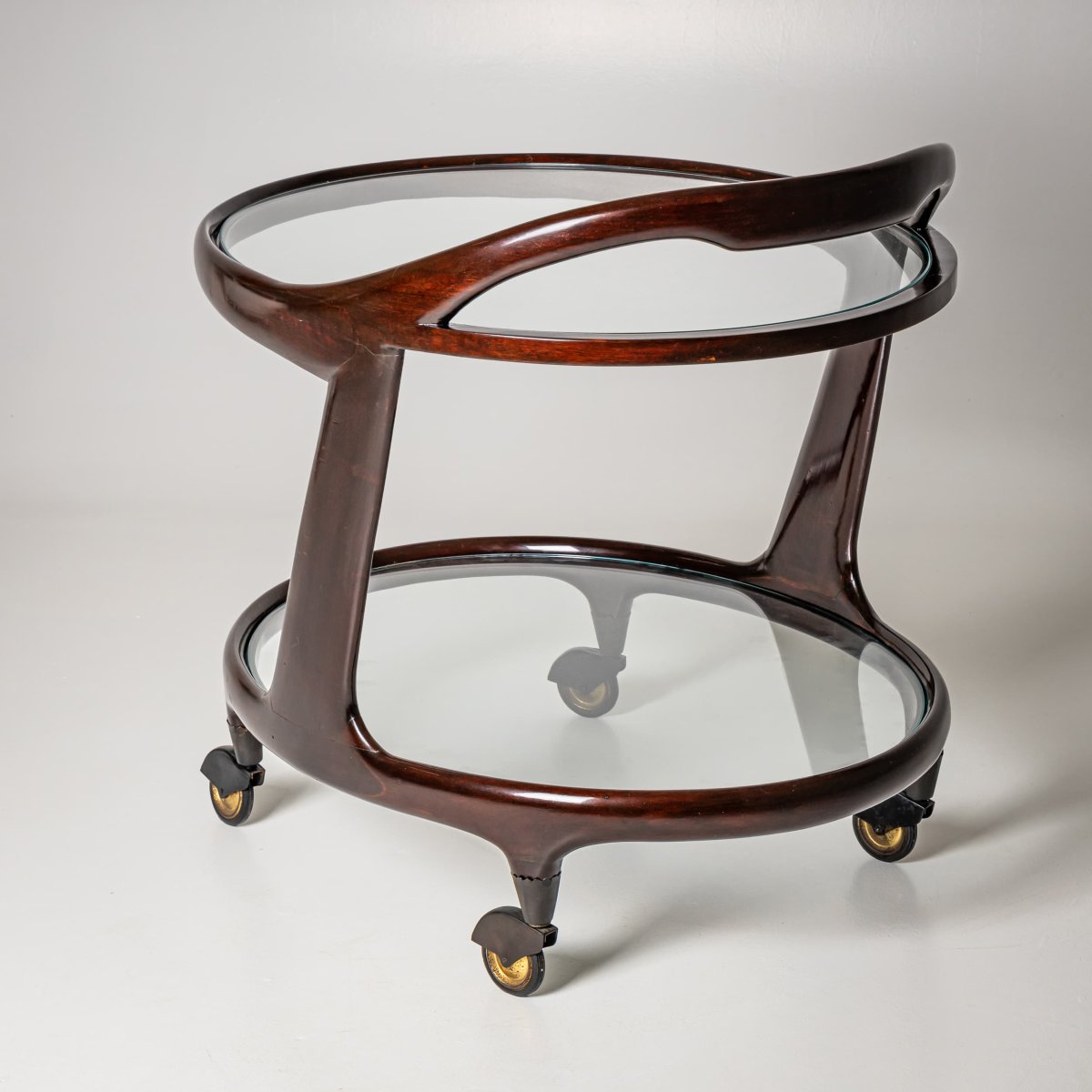 Chariot de bar dans le style de Cesare Lacca, Italie, années 1950-photo-2