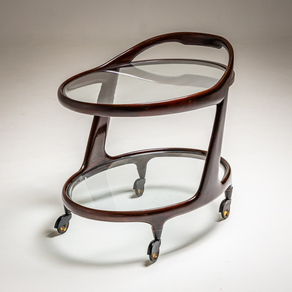 Chariot de bar dans le style de Cesare Lacca, Italie, années 1950-photo-2