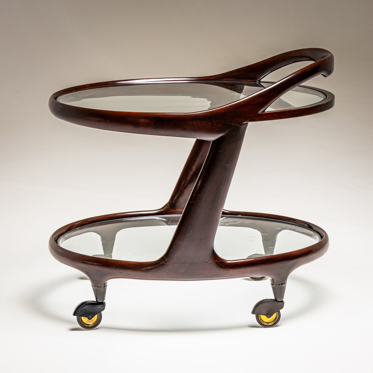 Chariot de bar dans le style de Cesare Lacca, Italie, années 1950-photo-3