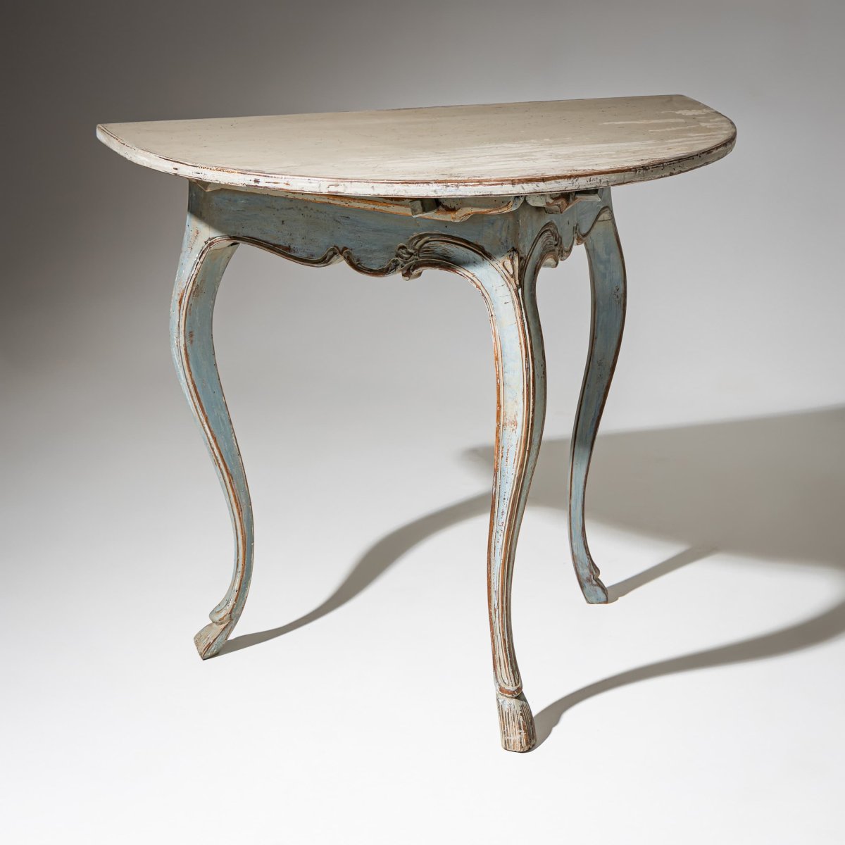 Baroque Half-moon Console In Provençal Style, 18th Century-photo-3