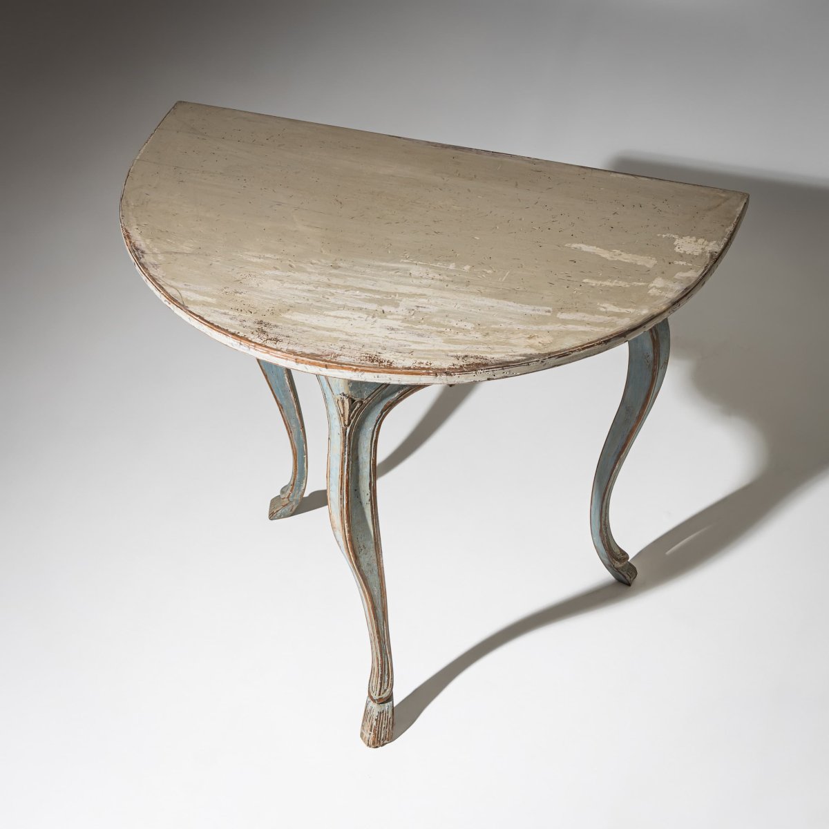 Baroque Half-moon Console In Provençal Style, 18th Century-photo-5
