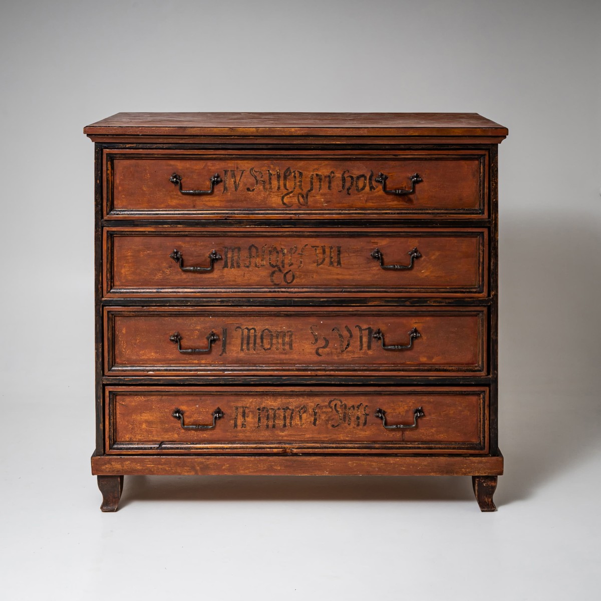 Four-drawer Chest Of Drawers, Late 18th Century, Germany