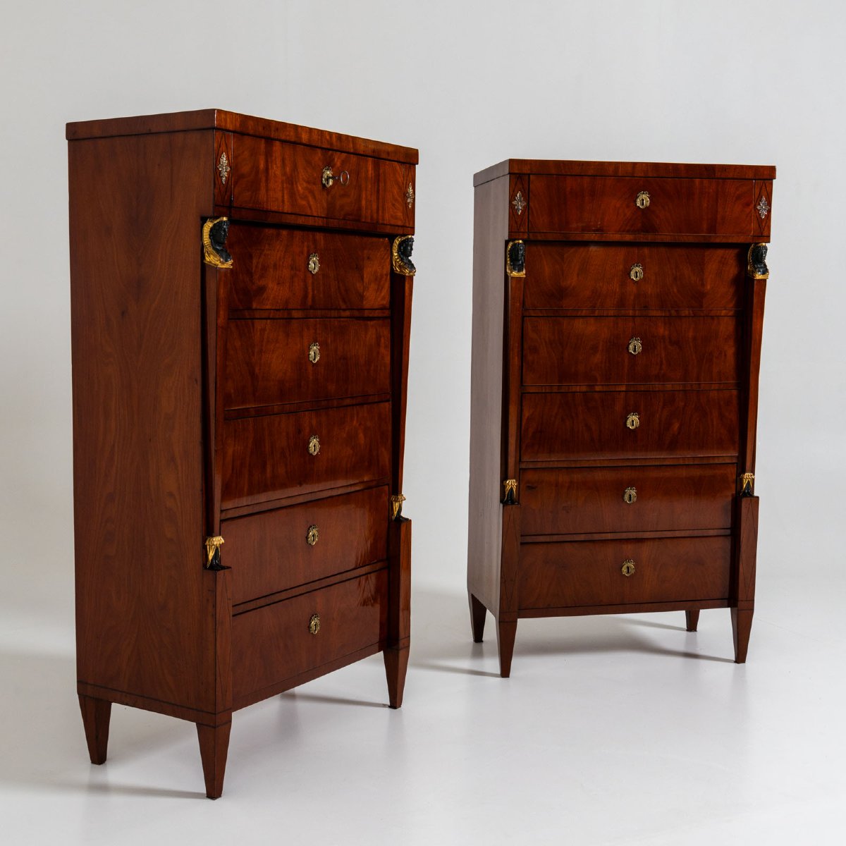 Pair Of Empire-style Semainières, Vienna Circa 1810-photo-5