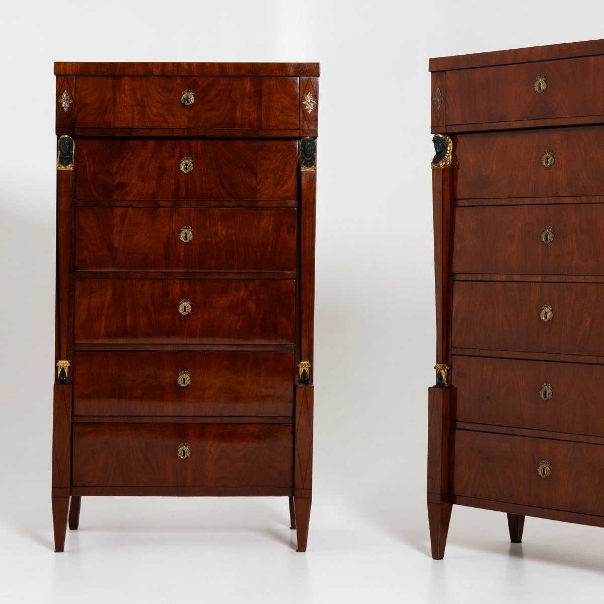 Pair Of Empire-style Semainières, Vienna Circa 1810-photo-6