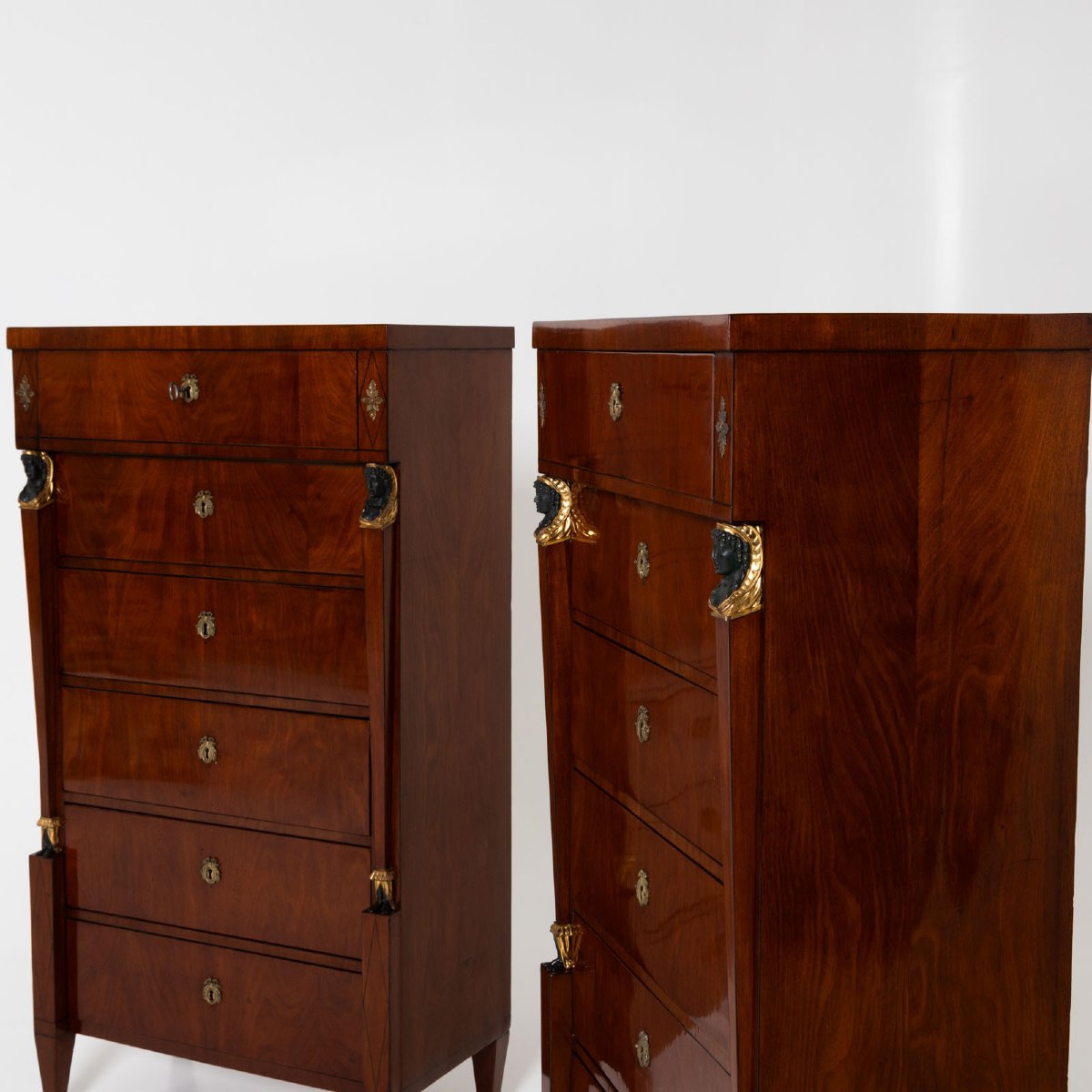 Pair Of Empire-style Semainières, Vienna Circa 1810-photo-7