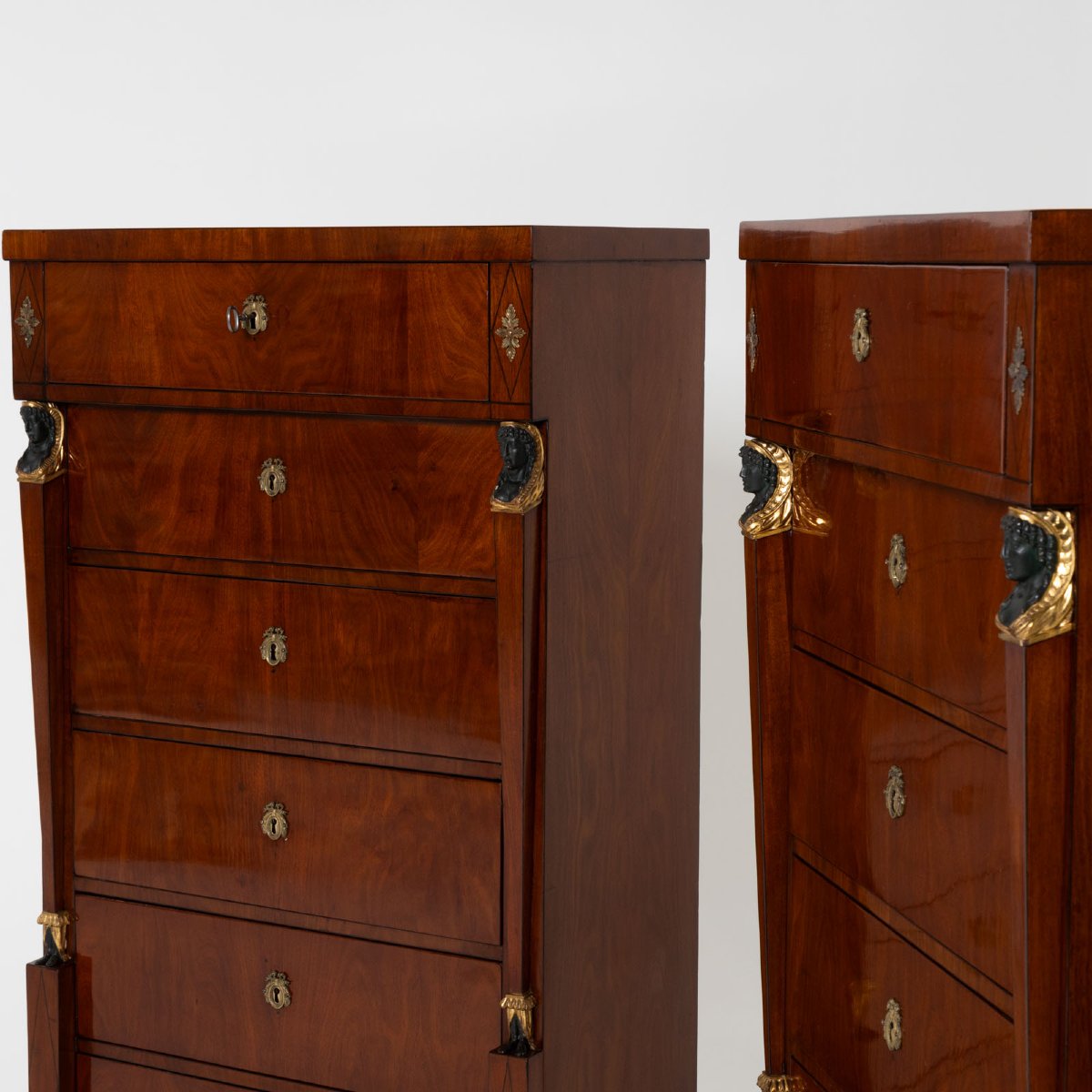 Pair Of Empire-style Semainières, Vienna Circa 1810-photo-8