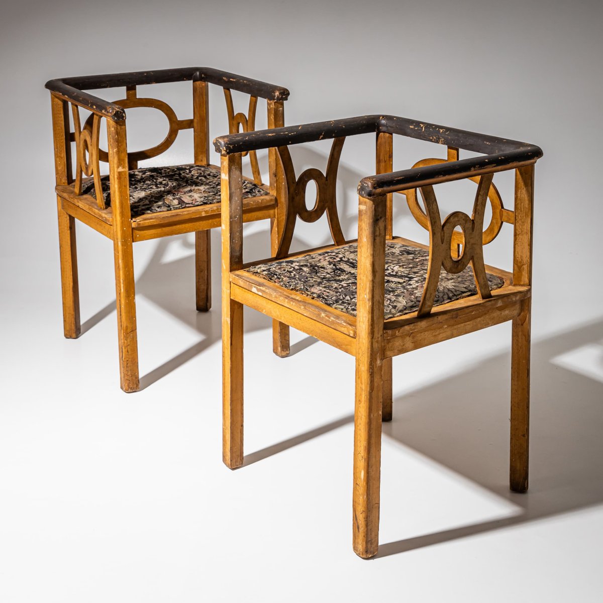 Pair Of Art Nouveau Armchairs, Early 20th Century-photo-2