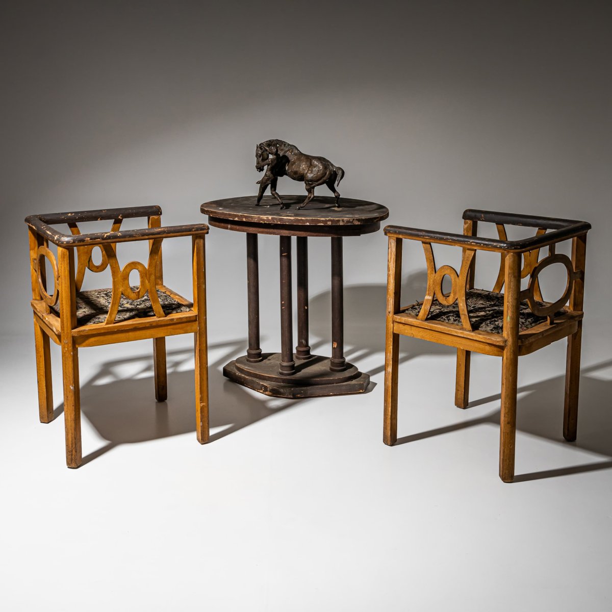 Pair Of Art Nouveau Armchairs, Early 20th Century-photo-7