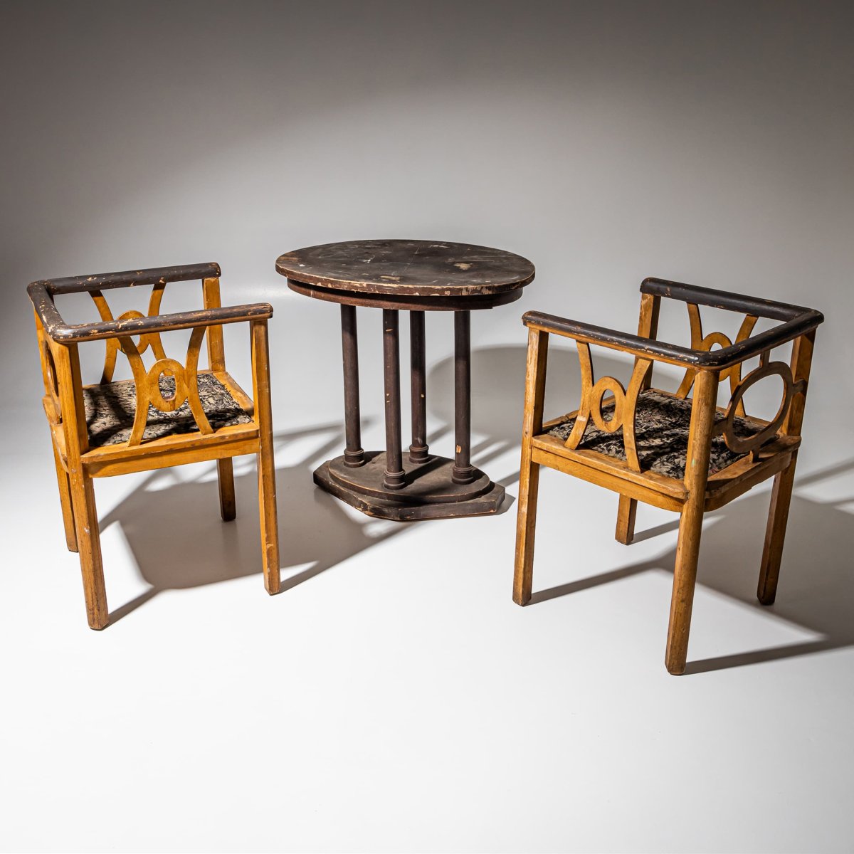 Pair Of Art Nouveau Armchairs, Early 20th Century-photo-8