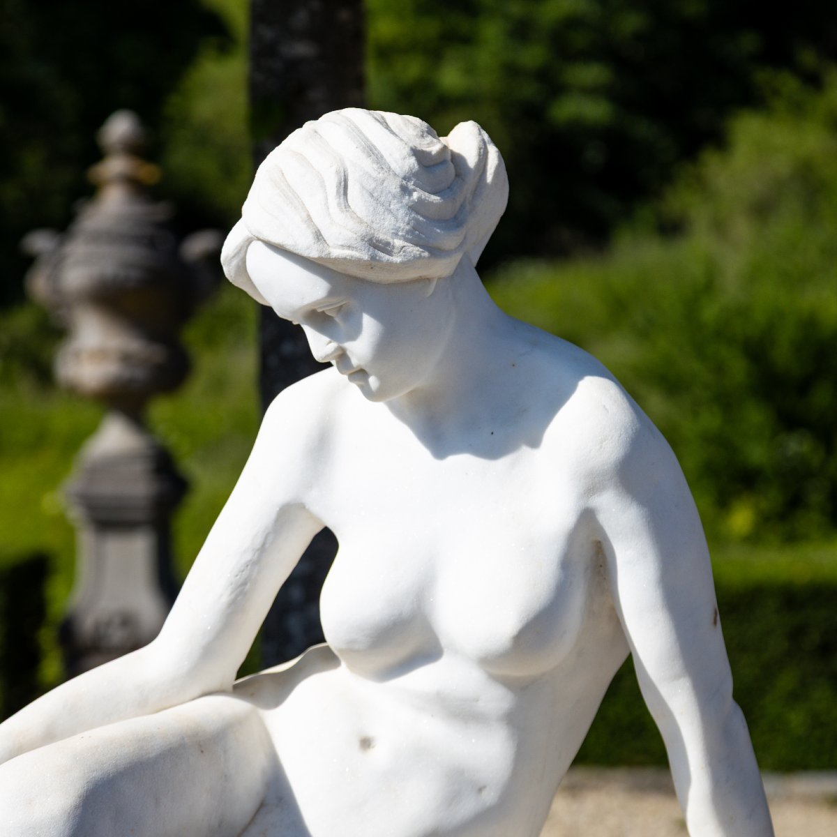 Femme nue allongée en marbre, début du XXe siècle-photo-5