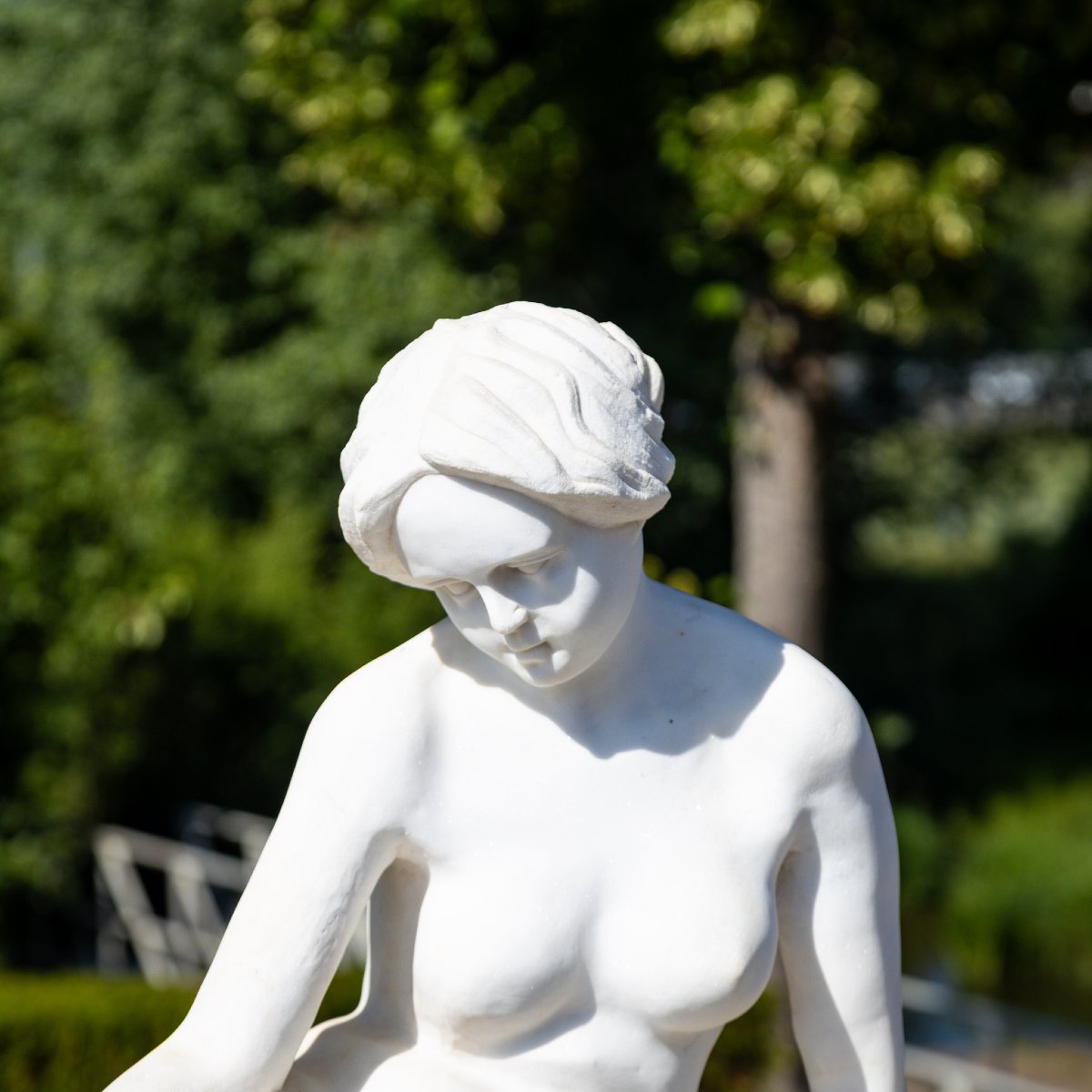 Femme nue allongée en marbre, début du XXe siècle-photo-6