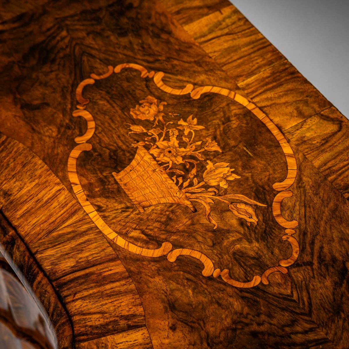 Miniature Baroque Walnut Chest Of Drawers, Mid-18th Century-photo-6