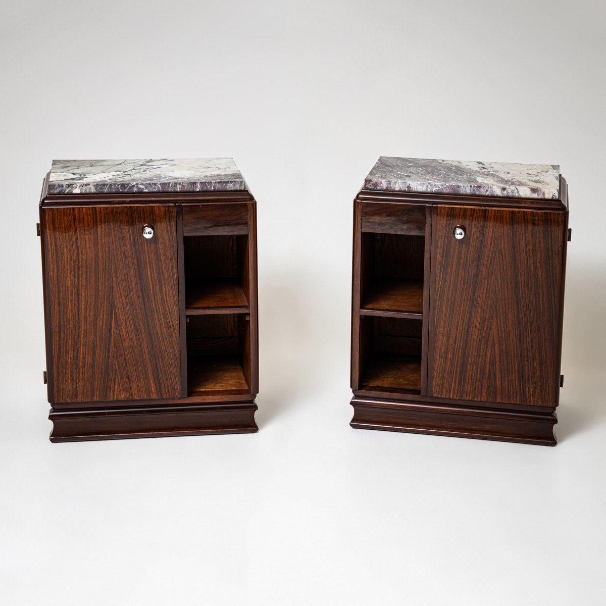 Pair Of Art Deco Bedside Tables, France Circa 1920