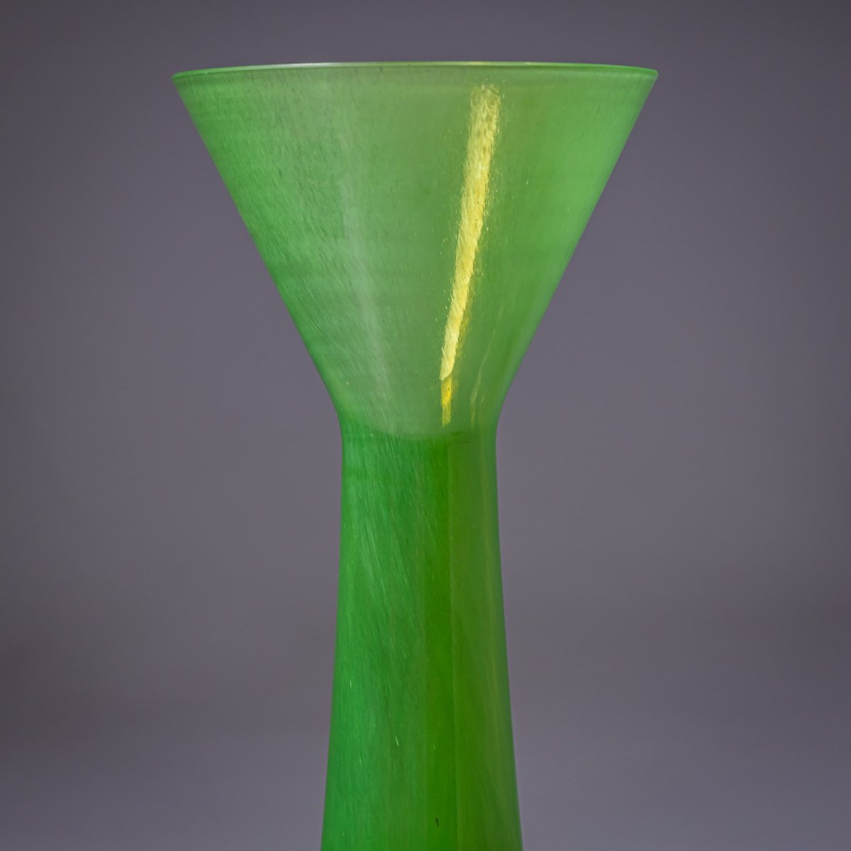 Barovier & Toso Vase, Green, Bag Series, Italy, Late 20th Century-photo-2