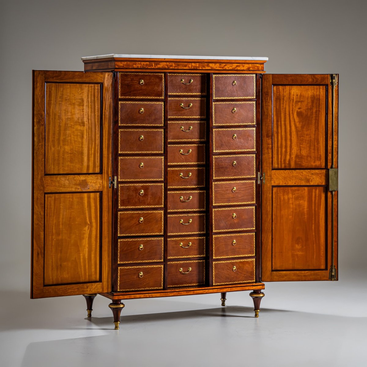 Cardboard Box, Stamped Claude-charles Saunier, France, Circa 1790-photo-2