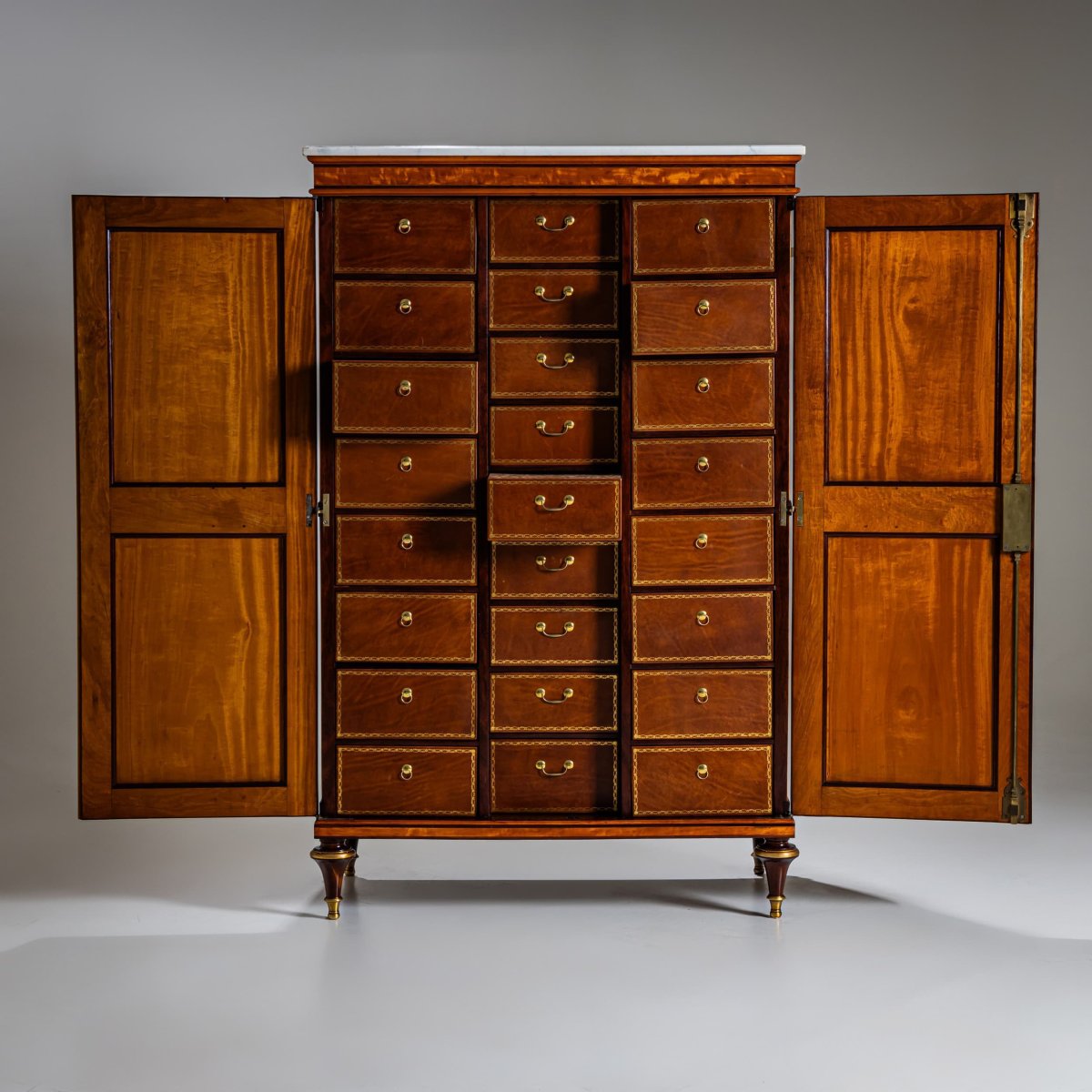 Cardboard Box, Stamped Claude-charles Saunier, France, Circa 1790-photo-4