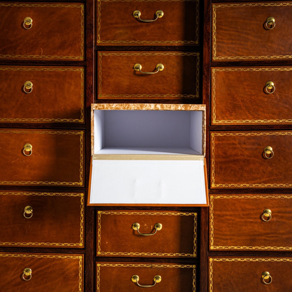 Cardboard Box, Stamped Claude-charles Saunier, France, Circa 1790-photo-6