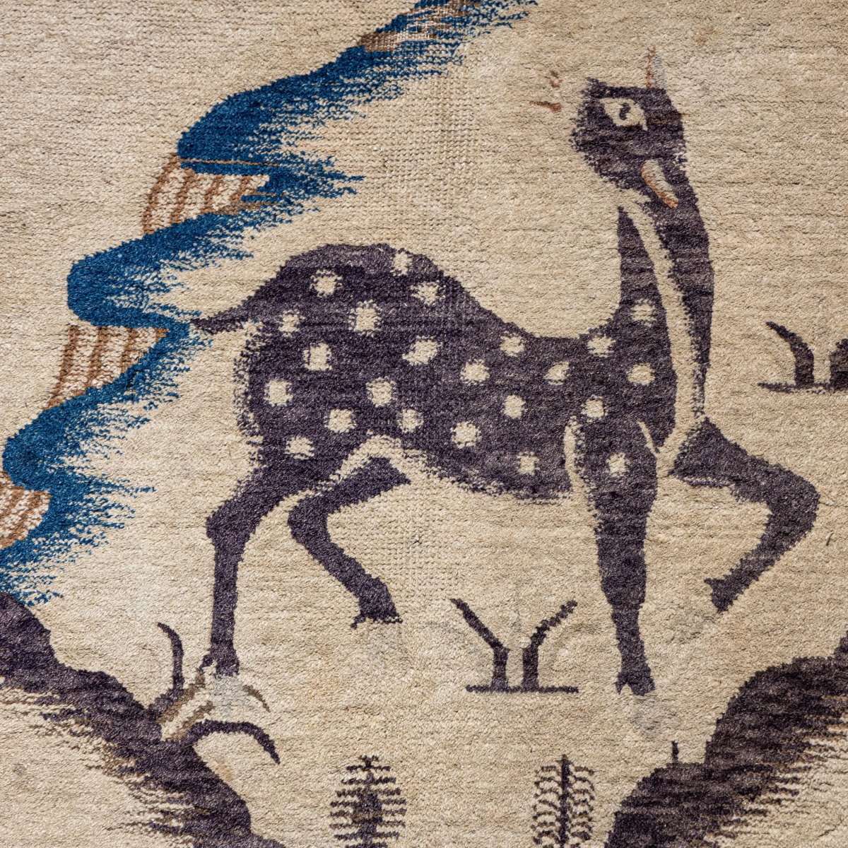 Chinese Baotou Rug, First Half Of The 20th Century-photo-4