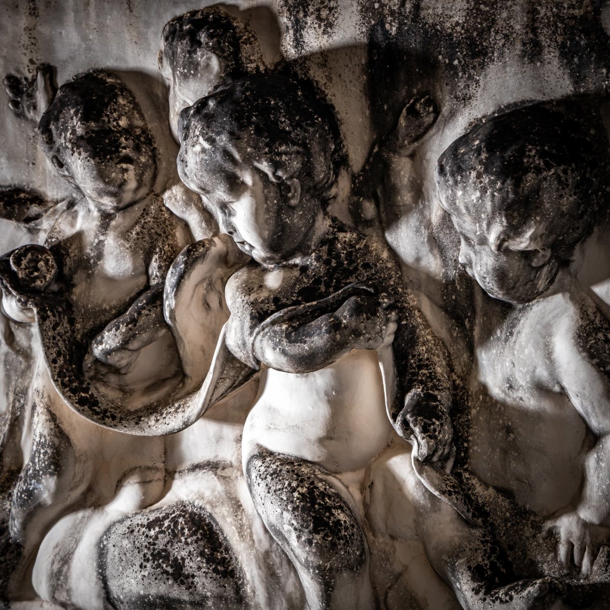 Biscuit Porcelain Relief Of Putti, 19th Century-photo-6