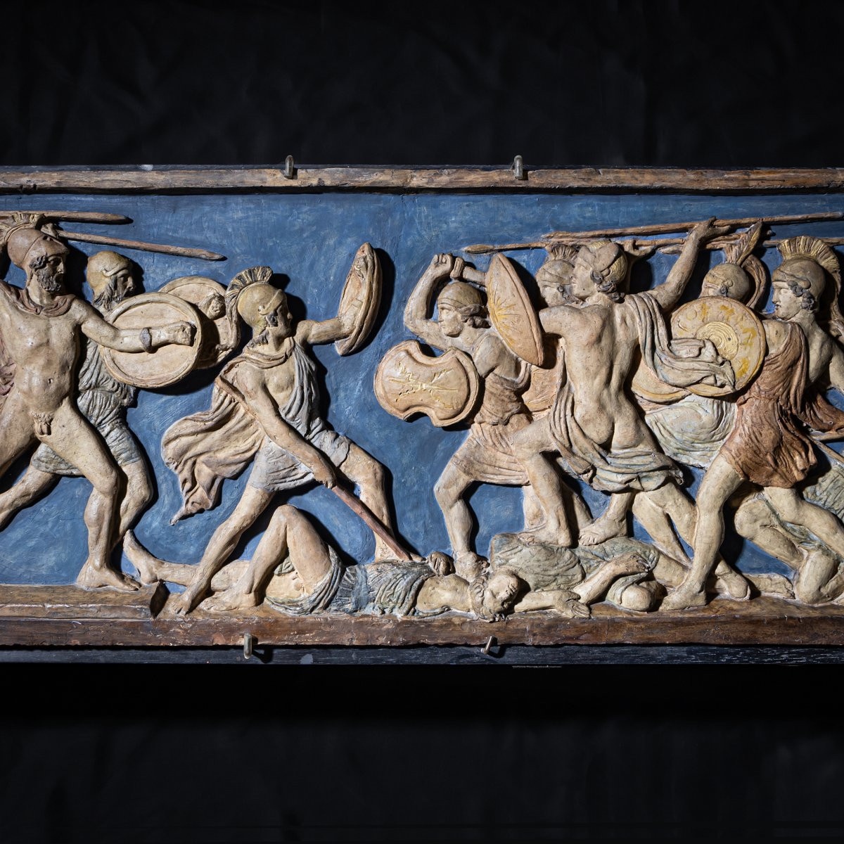 Terracotta Relief, Ulysses Slaying The Suitors, Attributed To Hw Bissen, Denmark, 19th Century-photo-1