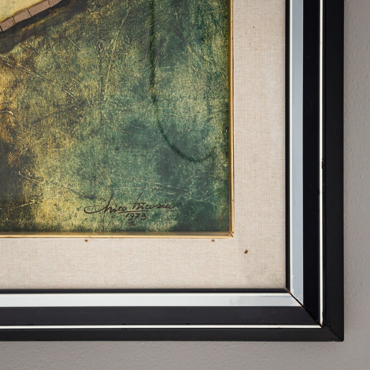 Modern Abstraction, Collage, Dated 1973-photo-4